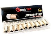 017-BA9S KIT COM 10 LÂMPADAS 69 T4W 24V 4W 