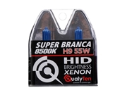 006-LÂMPADA QUALYTEN H9 SUPER BRANCA EFEITO XENON (PAR) - 4542