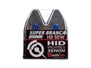 002-LÂMPADA QUALYTEN H3 SUPER BRANCA EFEITO XENON (PAR) - 4544