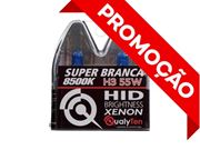 002-LÂMPADA QUALYTEN H3 SUPER BRANCA EFEITO XENON (PAR)