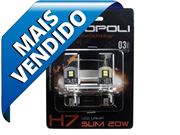 AL582 - LÂMPADA LED AUTOPOLI H7 SLIM 6500K BRANCA 10W BIVOLT (CARRO, MOTO E CAMINHÃO) 